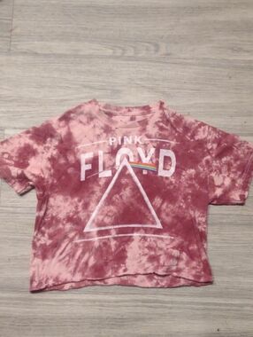 Pink Floyd Kids Tie-Dye Tee in Rose Pink